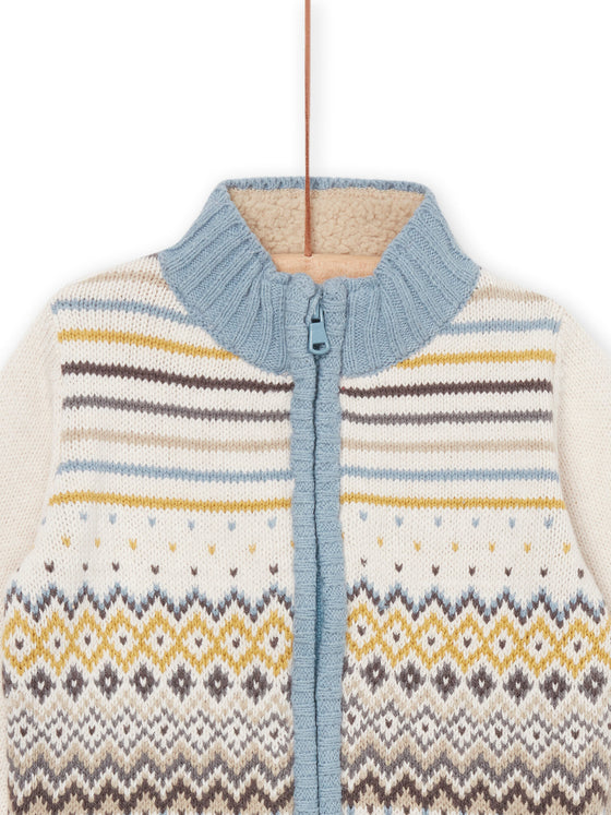 KNITTED VEST WITH JACQUARD PATTERN