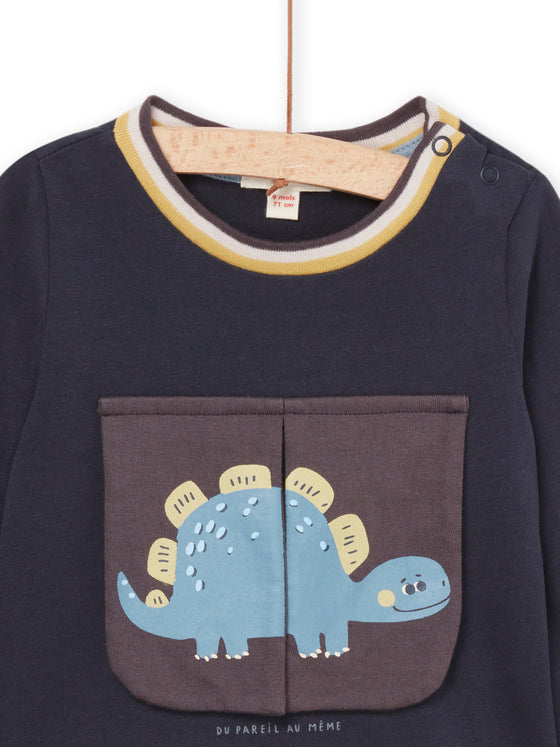 LONG SLEEVE T-SHIRT WITH 3D DINOSAUR