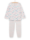 RAINBOW AND STRIPES PRINT LONG PAJAMAS