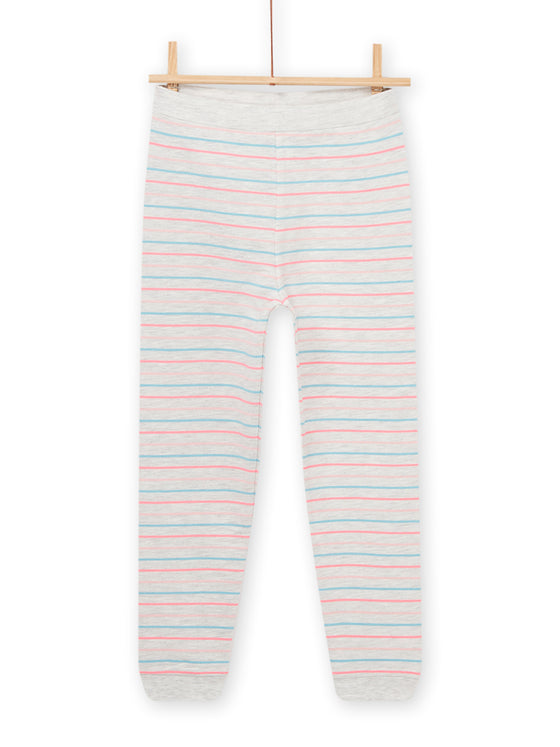 RAINBOW AND STRIPES PRINT LONG PAJAMAS