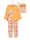 PYJAMA LONG WITH GIRAFFE PATTERN 3 PIECES