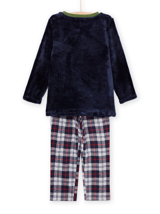 PAJAMA SET T-SHIRT AND VELVET PANTS