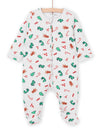 SLEEP SUIT WITH CHRISTMAS PRINT