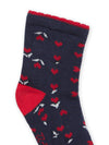 SOCKS WITH FLOWER JACQUARD