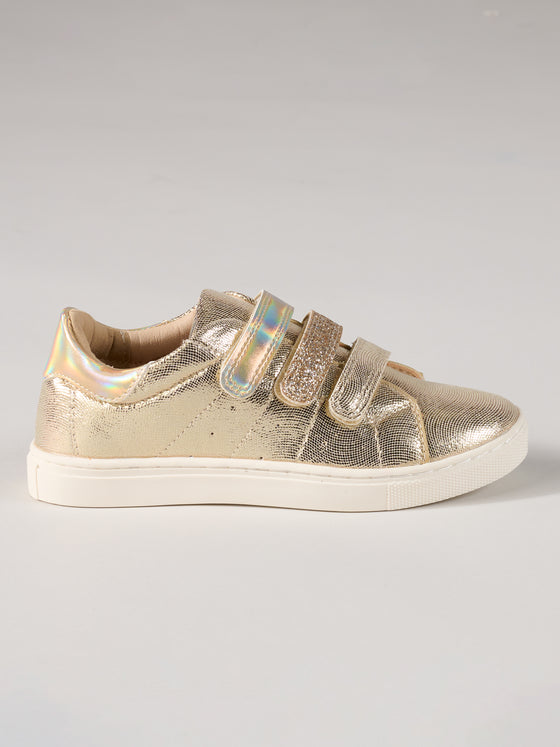 GOLD VELCROS SNEAKERS