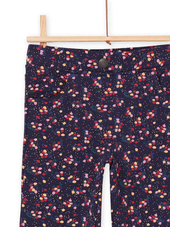 Flower print pants