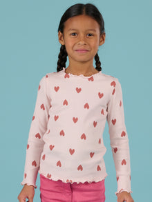  Pink T-shirt with hearts print