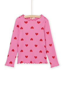  Pink Heart print t-shirt