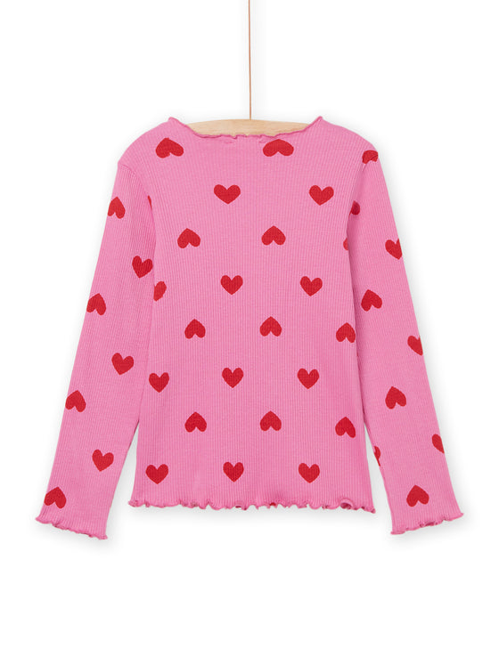 Pink Heart print t-shirt