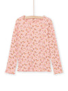 Pink Flower print t-shirt