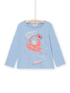 Sequined t-shirt with flamingo