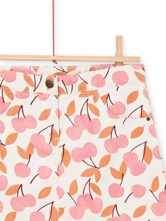 Cherry print skirt