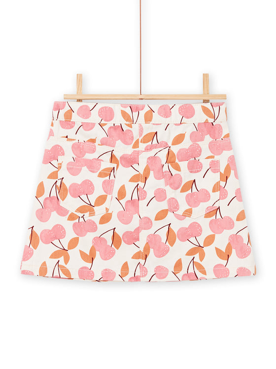 Cherry print skirt