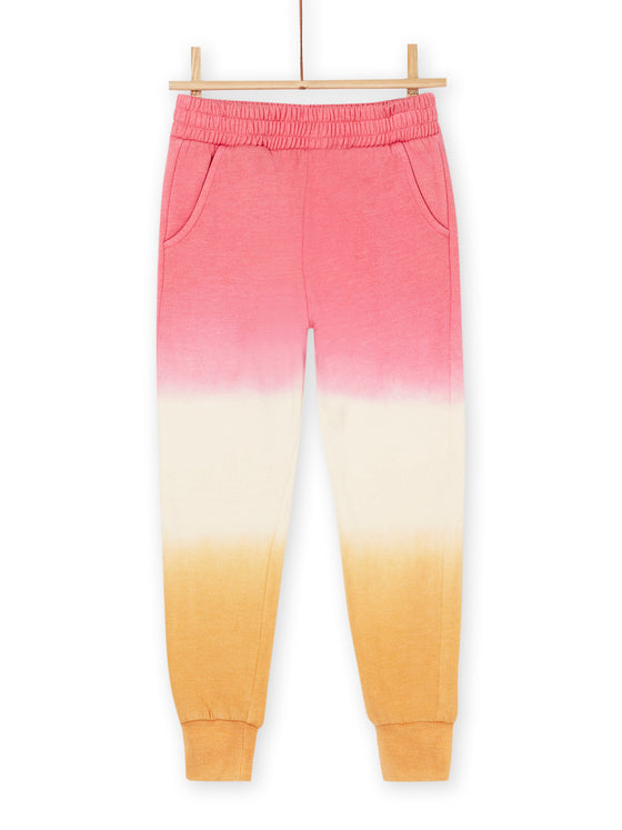 Pink. white and orange jogging pants