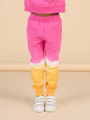 Pink. white and orange jogging pants