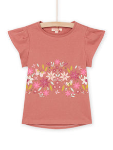  Terracota Floral print T-shirt