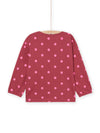 Butterfly and polka dot print t-shirt