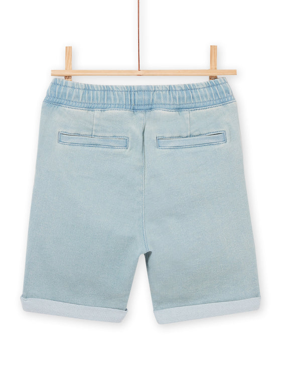 Light denim bermuda jeans