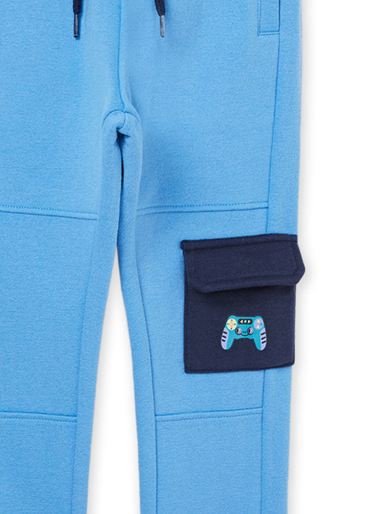 Blue jogging pants