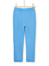 Blue jogging pants