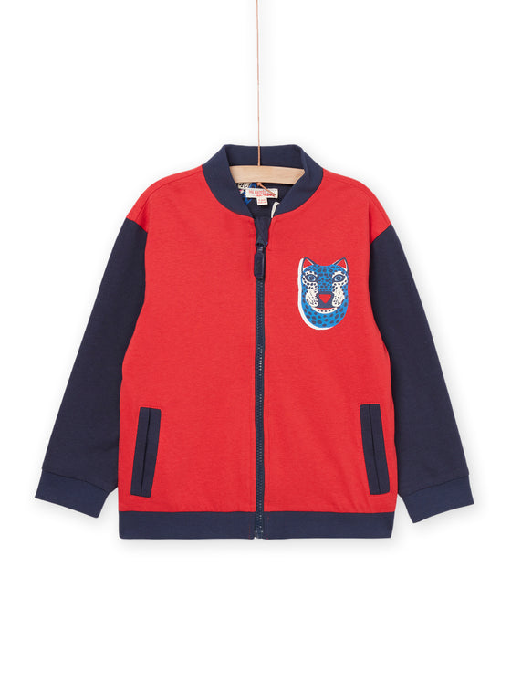 Navy cardigan wolf