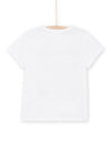 White t-shirt with small animals SS