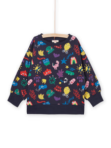  Fancy print sweatshirt mixed