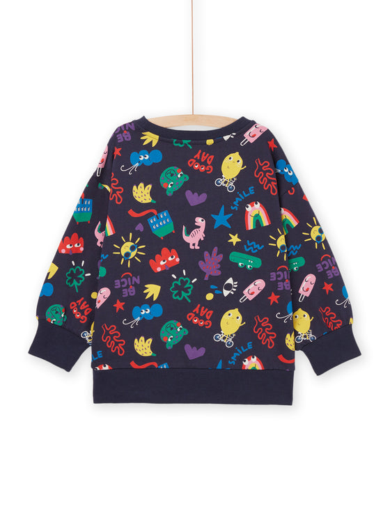 Fancy print sweatshirt mixed