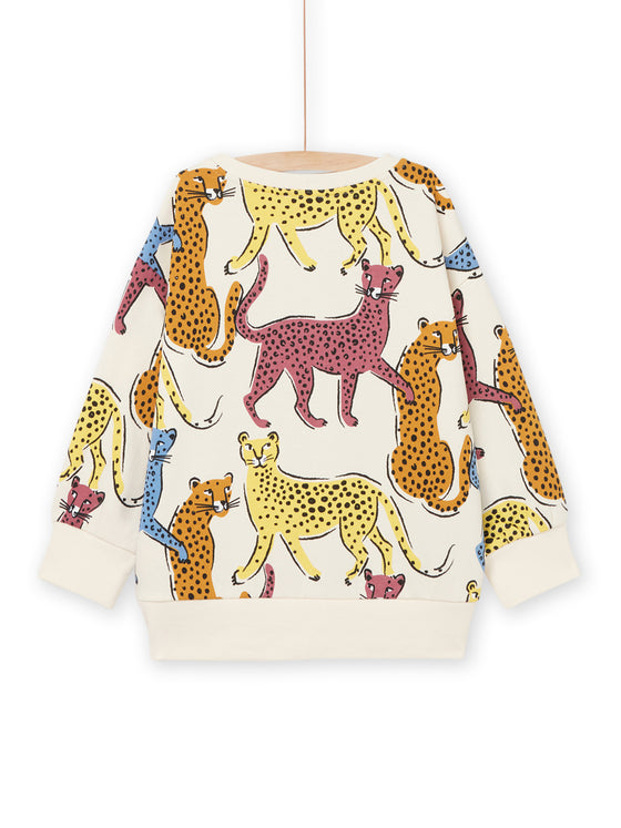 Panther print sweatshirt mixed