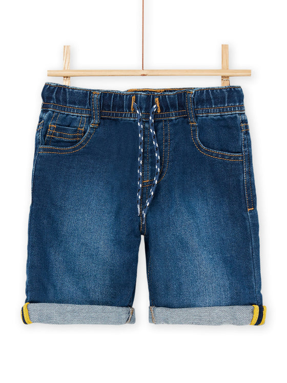 5 pockets denim bermuda