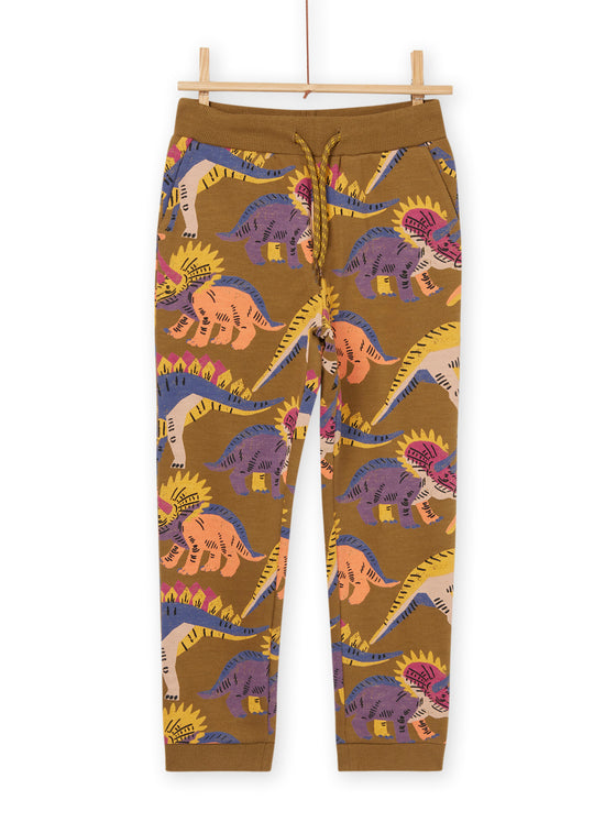 Dinosaur print fleece sweatpants