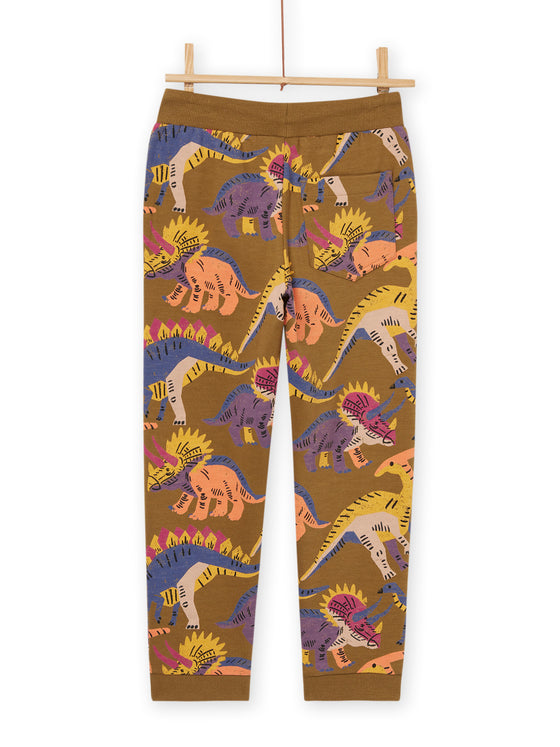 Dinosaur print fleece sweatpants