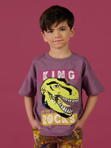  Fluorescent dinosaur  t-shirt