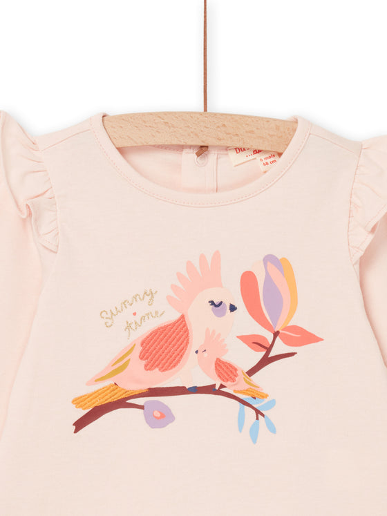 Fancy patterned bird t-shirt