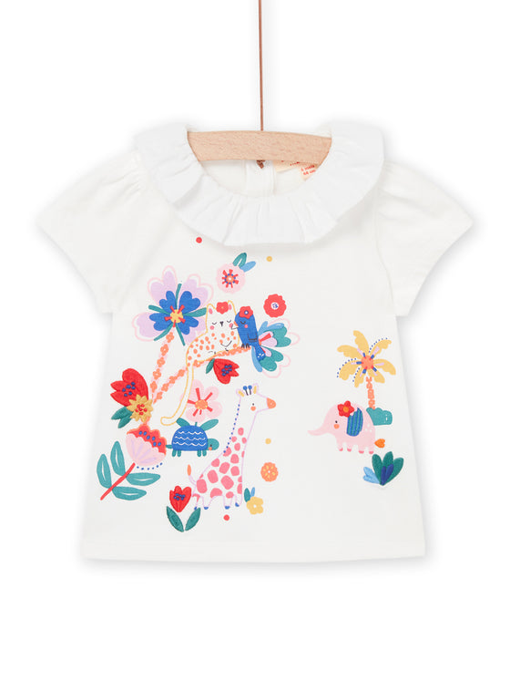 White baby blouse with collar