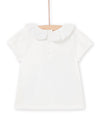 White baby blouse with collar