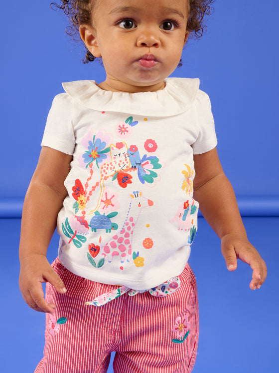 White baby blouse with collar