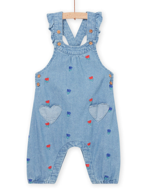 Dungaress with small flowers