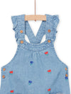 Dungaress with small flowers