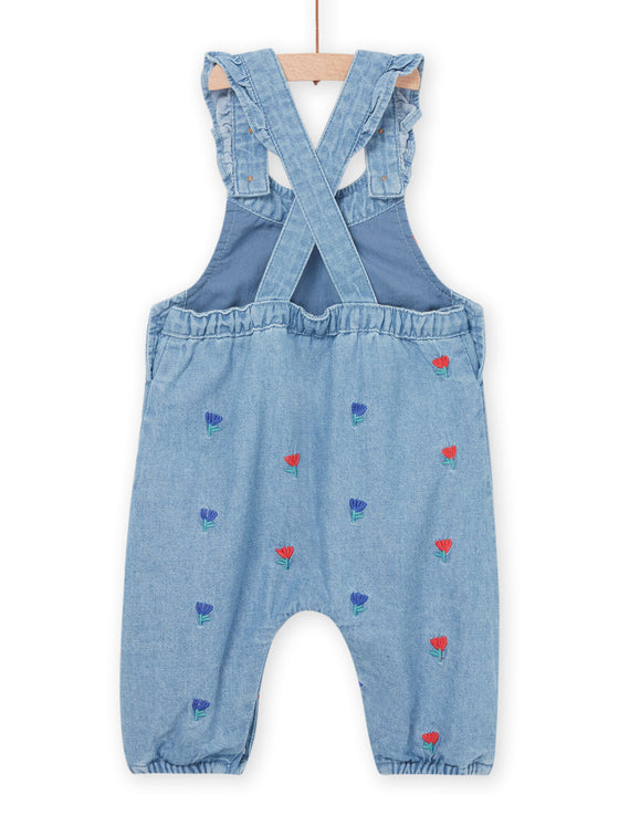 Dungaress with small flowers