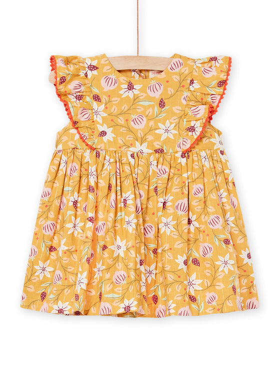 Floral print dress corn