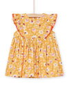 Floral print dress corn