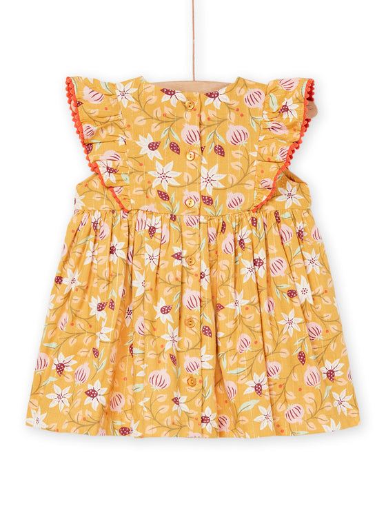 Floral print dress corn