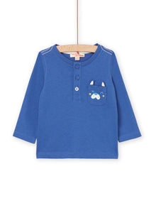  Blue t-shirt with an animated pocket