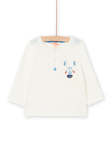  White t-shirt with an animated pocket