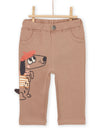 Scratch fleece pants dog pattern