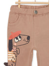 Scratch fleece pants dog pattern