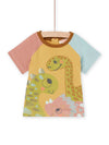 Dinosaur patterned short sleeve t-shirt