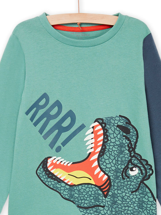 Pyjamas with dinosaur print