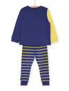 Blue and yellow pyjamas with rocket